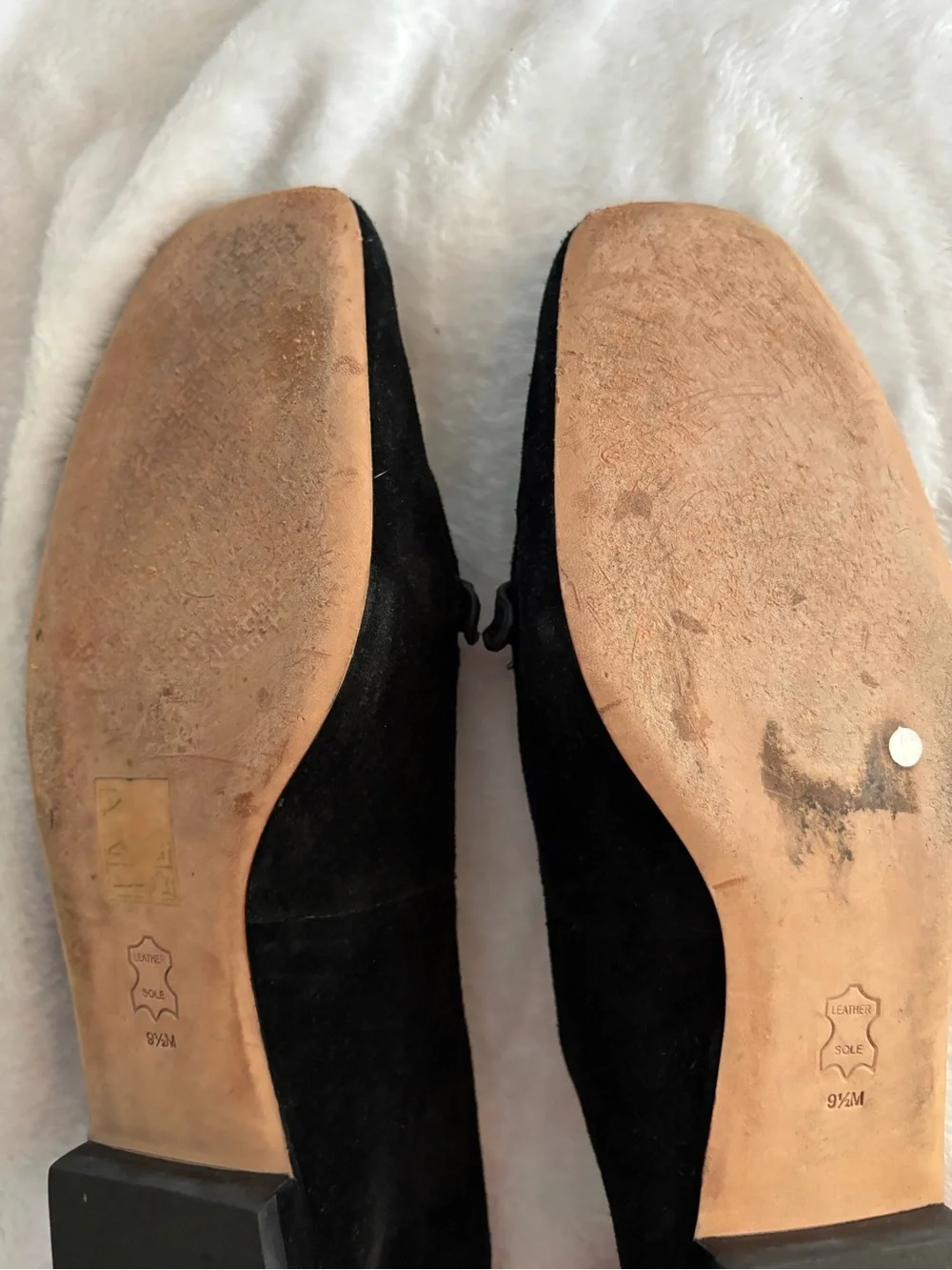 Tory Burch Miller Suede Metal Loafers Size 9.5M Black